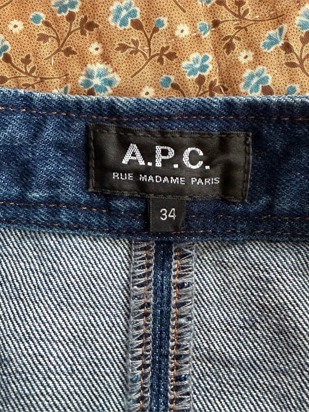 APC Denim snap-front miniskirt - size 34 - Picture 4 of 11